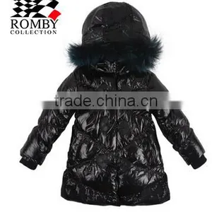 Girls Black Hat Winter Jacket thumbnail-1