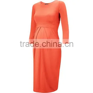 Latest Stretch Maternity Loose Designs Dress for Pregnant Women thumbnail-3