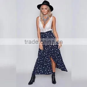 Hottest Gypsy Lady Clothing Boho Chic Latest Printed Wrap Maxi Skirt thumbnail-5