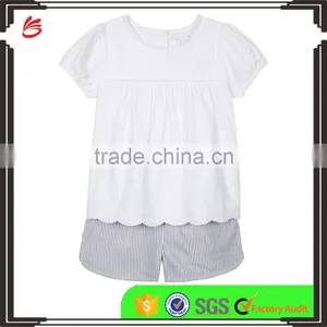 2017 Summer Season Custom Made Design for Kids Clothing T Shirt and Shorts Set thumbnail-1