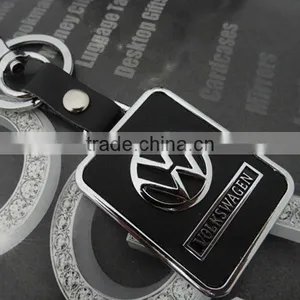 Fashion Leather Keyring Car Logo Keychain With VOLKSWAGEN thumbnail-1