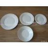 White Porcelain Flat Plates and Soup Dishes thumbnail-1