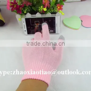 Wholesale Conductive Touch Fingertips Glove/ Knitted Touchscreen Gloves thumbnail-3
