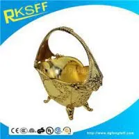 Zinc Alloy Gold Wedding Baskets thumbnail-1