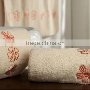 Embroidered Cotton Bath Towels Sets thumbnail-2