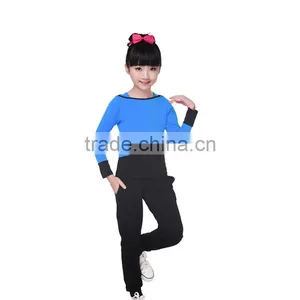 New Spring Girls Hoodies And Pants Boat Neck Long Sleeve Trendy Tracksuits Kids Pullover Sweatshirt Set thumbnail-2