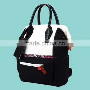 Customer Print Blank Mommy Shoulder Diaper Bag Backpack thumbnail-2
