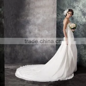 2017 Hot Sale Bridal Wedding Dress Bridal Gown Wholesale Price High Chiffon Wedding Dress AS293 thumbnail-5