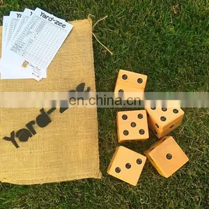 High Quality Custom Giant Wooden Yard Dice Set for Outdoor Lawn Game thumbnail-3