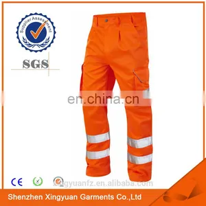Mens Polyester/Cotton Oil Resistant Reflective Tape Used Workwear Work Pants thumbnail-1