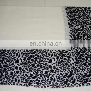 Gauze Pashmina Silk Pashmina Wool Printed Shawls. thumbnail-2