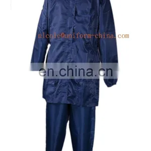 Cheap 100% Polyester Mens Navy Anti-static X-ray Chemical Protective Coverall Suit Clothing thumbnail-1