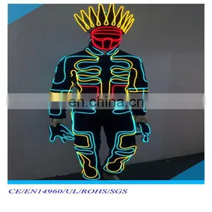 RGB EL Wire Clothes With el Wire Crown thumbnail-1