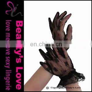 Beauty`s Love Hot Sale Sexy See Through Lace Women Gloves thumbnail-1
