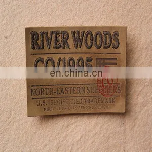 Machine Embossed Leather Label thumbnail-1