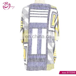 Customizable Checked Casual Print Fat Women Latest Blouse thumbnail-2