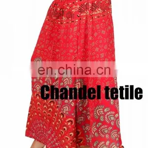 Mandala Printed Skirt and Dress Stretch Waist Ethnic Casual Skirt Bohemian Women Skirt Wrap New Women Skirt Rayon Indian thumbnail-2