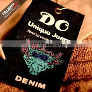 Custom Private Embroidered Printed Garment Woven Label thumbnail-1