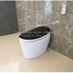 China Sanitary Ware Portable Bathroom Modern New Design Gold Intelligent Toilet Seat Cover With All Self-clean System thumbnail-2