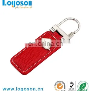 New Design Handmade Keychain Red Leather Key Rings thumbnail-1