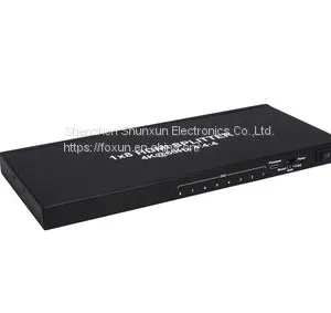 1x8 HDMI Splitter,HDCP2.2,Supports 3D,4Kx2K@60Hz,HDR thumbnail-1