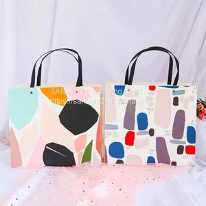 Craft Paper Print New Design Gift Bag With Handle thumbnail-5