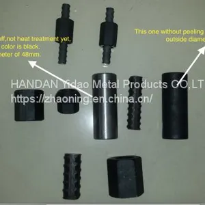 High Yield Fully Screw Thread Steel Bar Coupler With Central Stop thumbnail-4