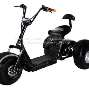 Electric Fat Tire E-Mod 2000W 60V 20AH 3 Wheel Mobility Scooter Trike W/Off Road Tires Like CityCoco Bike thumbnail-1