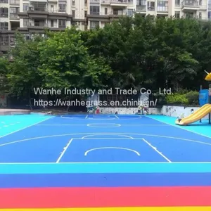 Outdoor Interlocking Plastic Floor Tiles for Sports Court thumbnail-3
