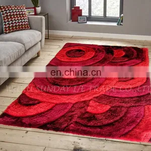 High Quality Fashionable Polyester 3D Shaggy Rug New Design thumbnail-6