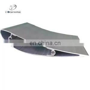 6063 T5 Extruded Aluminum Louvre / Oval Shaped Aluminium Industrial Profiles / l Shape Aluminum Profile Lourve thumbnail-1