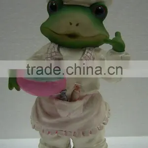 Custom Lifelike Resin Frog Doctor Resin Colorful Painting Figurine Statue thumbnail-2