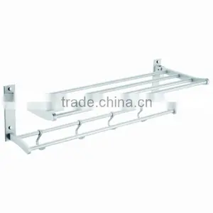 Wall Mounted Space Aluminum Portable Multifuntion Space Saving Towel Rack thumbnail-1