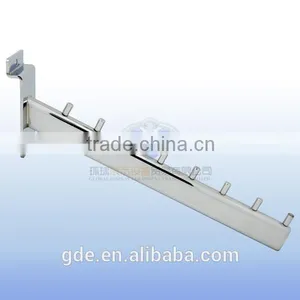 Metal Chrome Slatwall Waterfall Display Hook With 7 Pins thumbnail-1