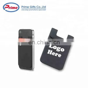 Custom Logo Printed Adhesive Silicone Cell Phone Wallet for Promotions thumbnail-4