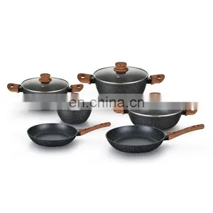 Utensils Outdoor Quality Frying Pans Pots Kichen Accessories Aluminium Nonstick Cookware Sets thumbnail-2