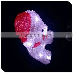2016 Christmas Holiday Decoration Led 3d Motif Animal Bear Light thumbnail-3