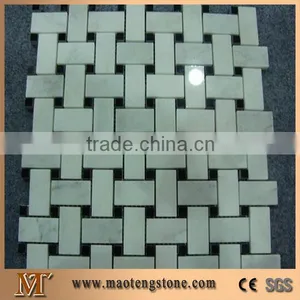 China Beige Crema Marfil Marble Mosaic Tile 30x30 thumbnail-1
