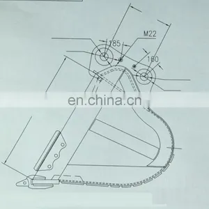 Excavator Bucket With Different Capacity and Drawings for Sale thumbnail-1