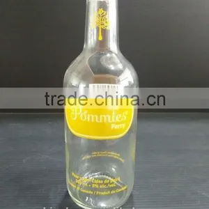 12.5oz/355ml Clear Glass Bottle With Printing;high Quantity Water/juce Glass Bottle thumbnail-1