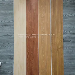 SPC Wood Grain Floor Glue 4mm Block Stone Plastic Floor Grey Plastic Floor Tile Office Showroom Shop Rubber Floor thumbnail-2