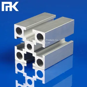 MK-8-4040GF Aluminum Silver Anodized 4040 T Slot Aluminium Profile for Doors and Windows Factory Sale thumbnail-1
