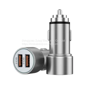 Custom LOGO QC 3.0 5V 3.5A Mini Fast Charge TYPE-C High-quality Dual USB Charger thumbnail-1