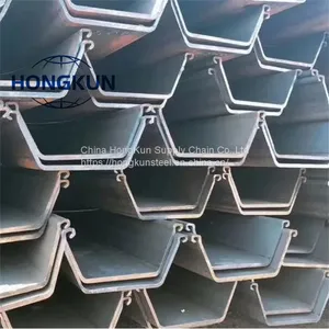 U Shape Type2 400*100*10.5mm Type3/Type4 Steel Sheet Pile For The Construction thumbnail-1