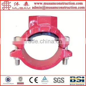 UL FM CE Approval Ductile Iron Grooved Pipe Fitting and Couplings Threaded/grooved/U BOLT Mechanical Tee Grooved Threaded Outlet thumbnail-6