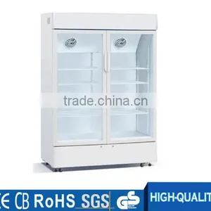 Upright Glass Door Display Refrigerated Showcase for Sale thumbnail-1