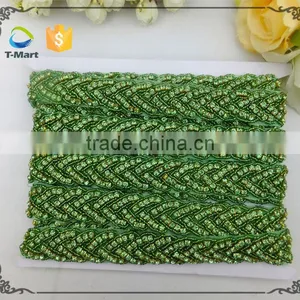 Green Rhinestone Beads Appliques Belts thumbnail-1