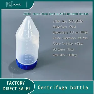 250ml Centrifuge Bottle, Sample Bottle for Low-speed Centrifuge, PP Material, Can be Sterilized at High Temperature thumbnail-2