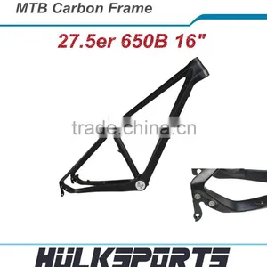 High Quality Mtb Carbon Frame 27.5 3K/UD 16" Mountain Bike Carbon Fiber Bicycle Frames 650b Mtb Bike thumbnail-1