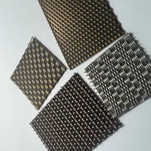 Special Offer: Bronze-colored Metal Decorative Mesh Partitions, Suitable for Hotels, Restaurants, and Elevator Curtain Walls. thumbnail-3